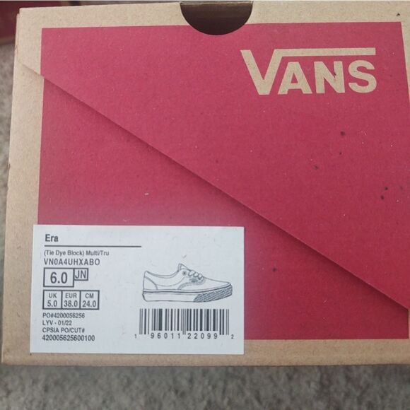 Vans Era Tie Dye Block Girls BRAND NEW IN BOX - Picture 6 of 7